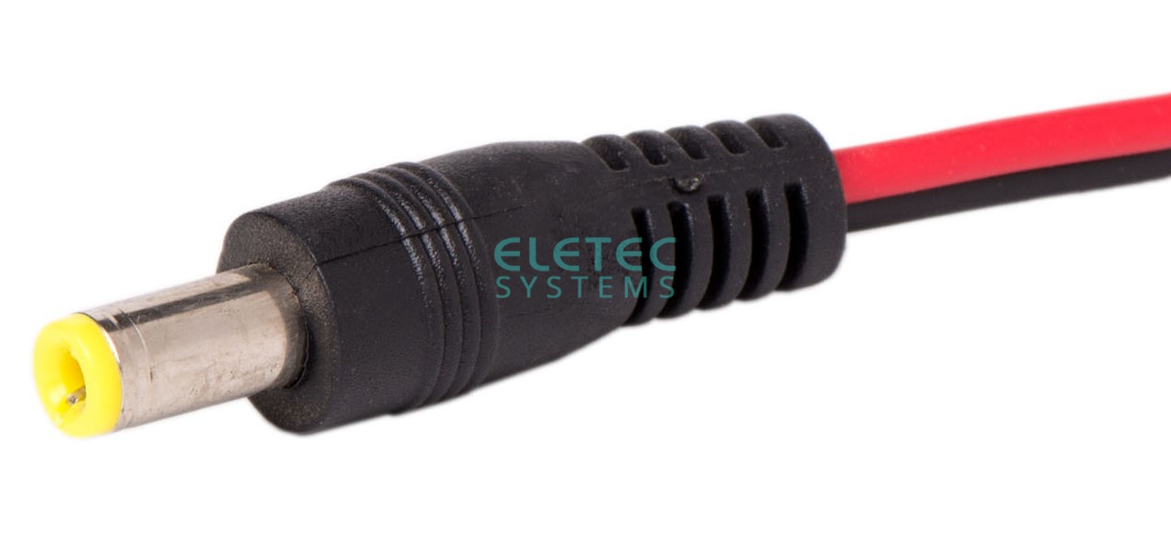 картинка Разъем питания штекер 2.1х5.5 с кабелем 20 см Eletec Systems