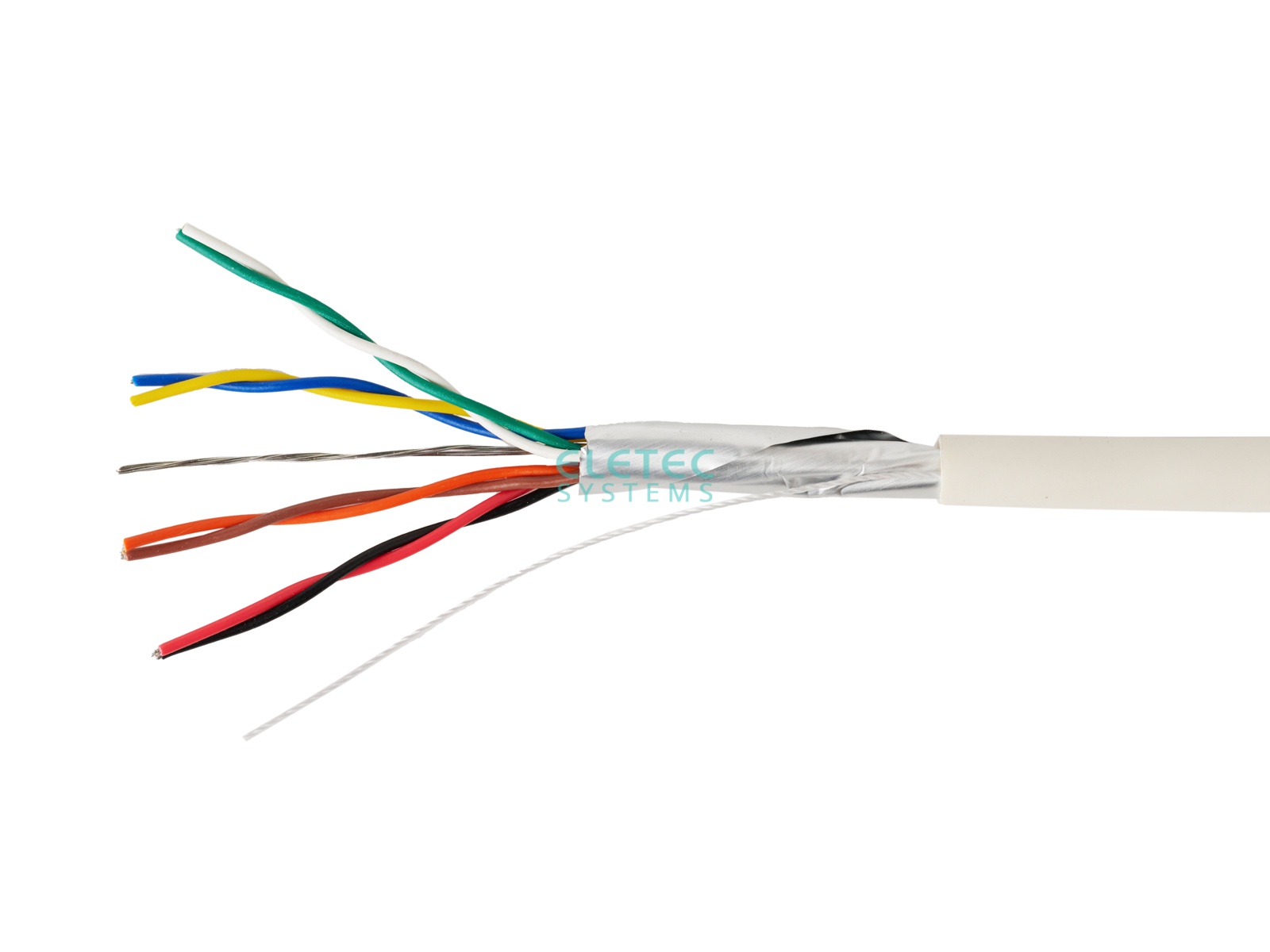 BS08 кабель 8х0,2 мм2, экран, 100 м, 07-128