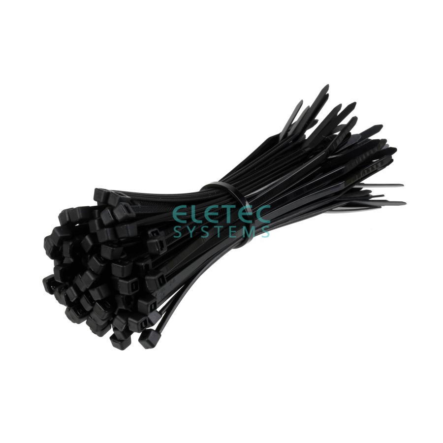 картинка Стяжка для кабеля 80х2,4 черная (100 шт) Eletec Systems