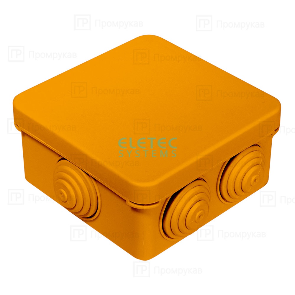 Коробка огнестойкая для о/п 40-0210-FR1.5-4 E15-E120 80x80x40 Промрукав, 40-0210-FR1.5-4