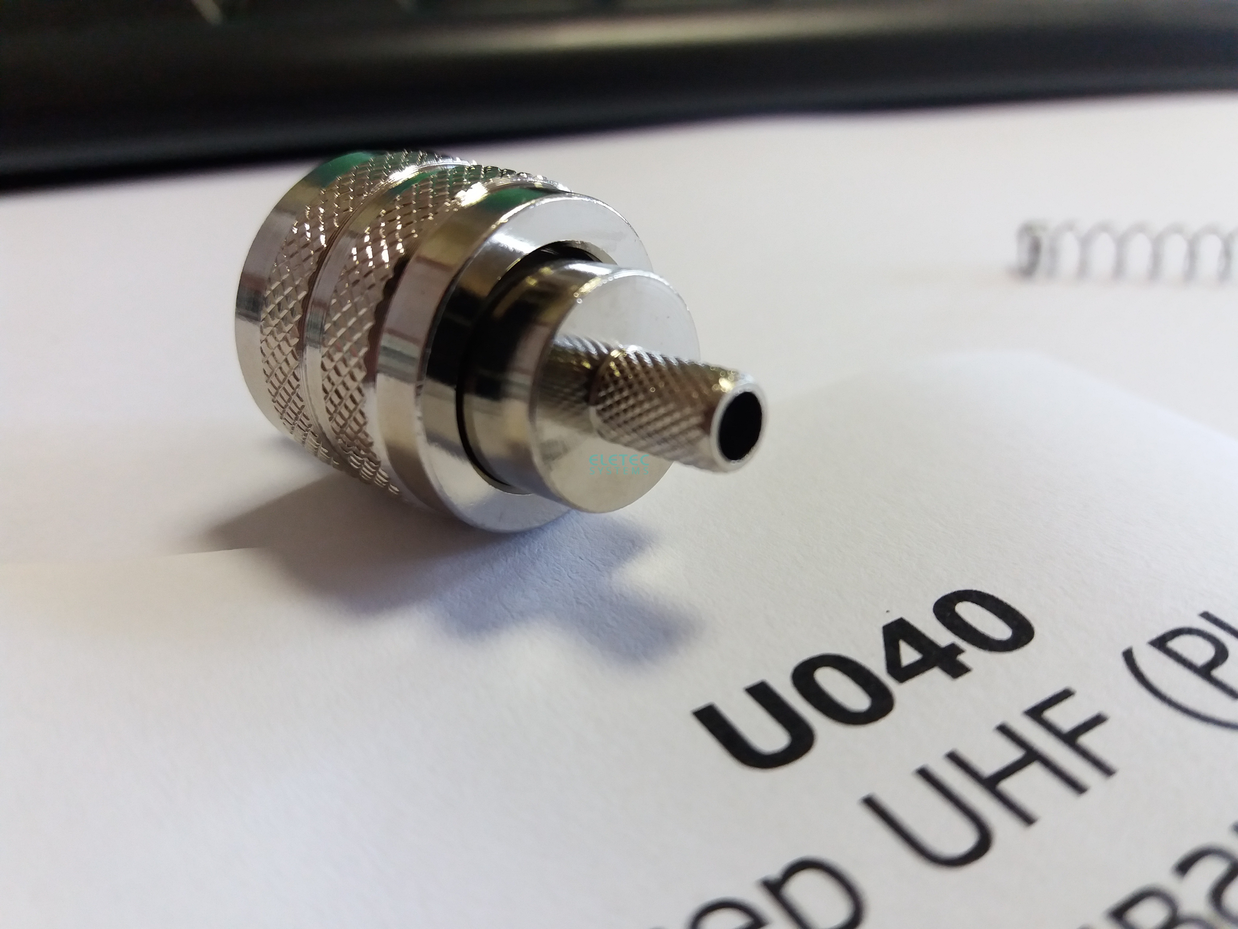 Штекер UHF (PL-259) обжим на кабель RG58/U (аналог U-111F), индивидуальная упаковка, U040